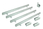 Preview: Schlitzrinnen Set 4 Stück Edelstahl 1 Meter Bauhöhe 75mm, 3 x Verbinder, 1 x Endstück, 1 x Dichtmittel, 1 x Schnurwasserwaage